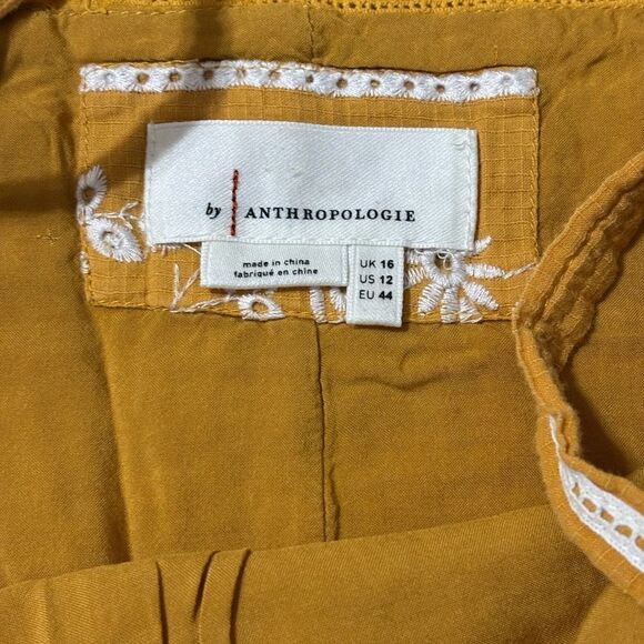 Anthropologie Sibyl Embroidered Mini Dress •Size 12• - Picture 2 of 8